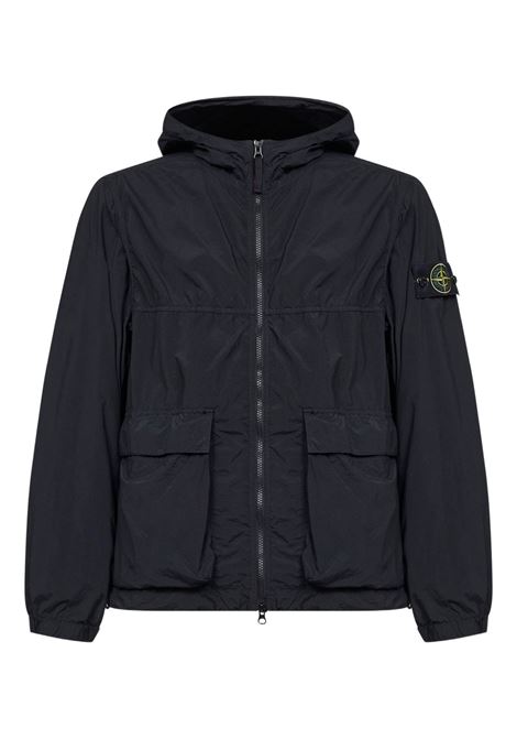 giacca 4100112 nylon smerigliato-tc uomo nera STONE ISLAND | L1S15 4100112 S0345V0029